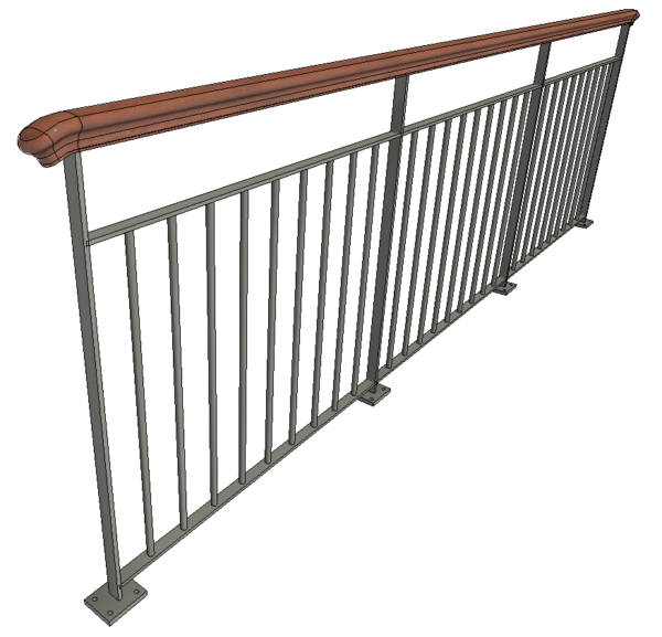 Balustre De Garde-corps En Aluminium Noir - 32 X 1 Pouce - Pour Intérieur/extérieur - Neuf